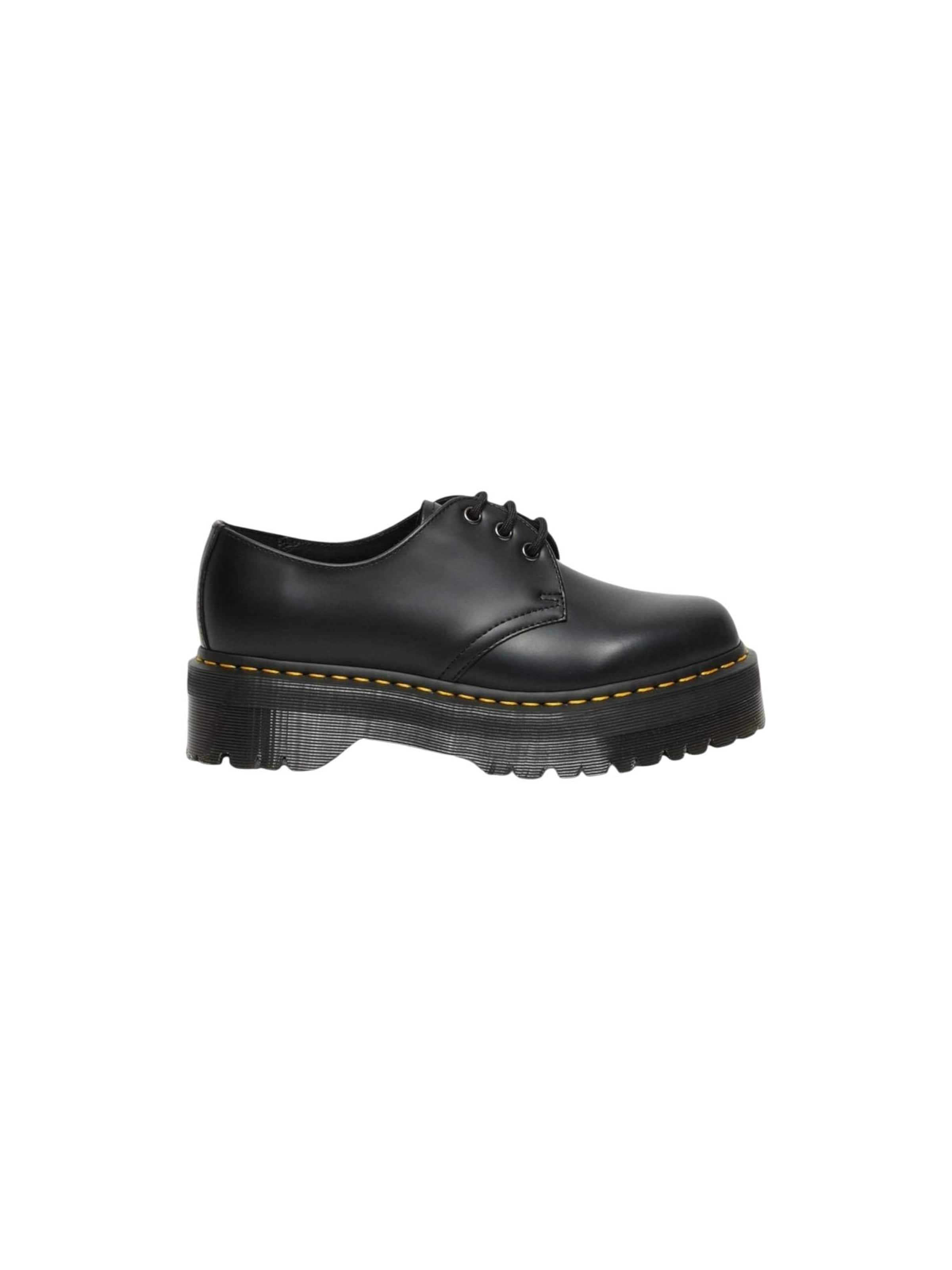 Scarpa stringata '1461 QUAD 25567001' di Dr. Martens in nero: frontale