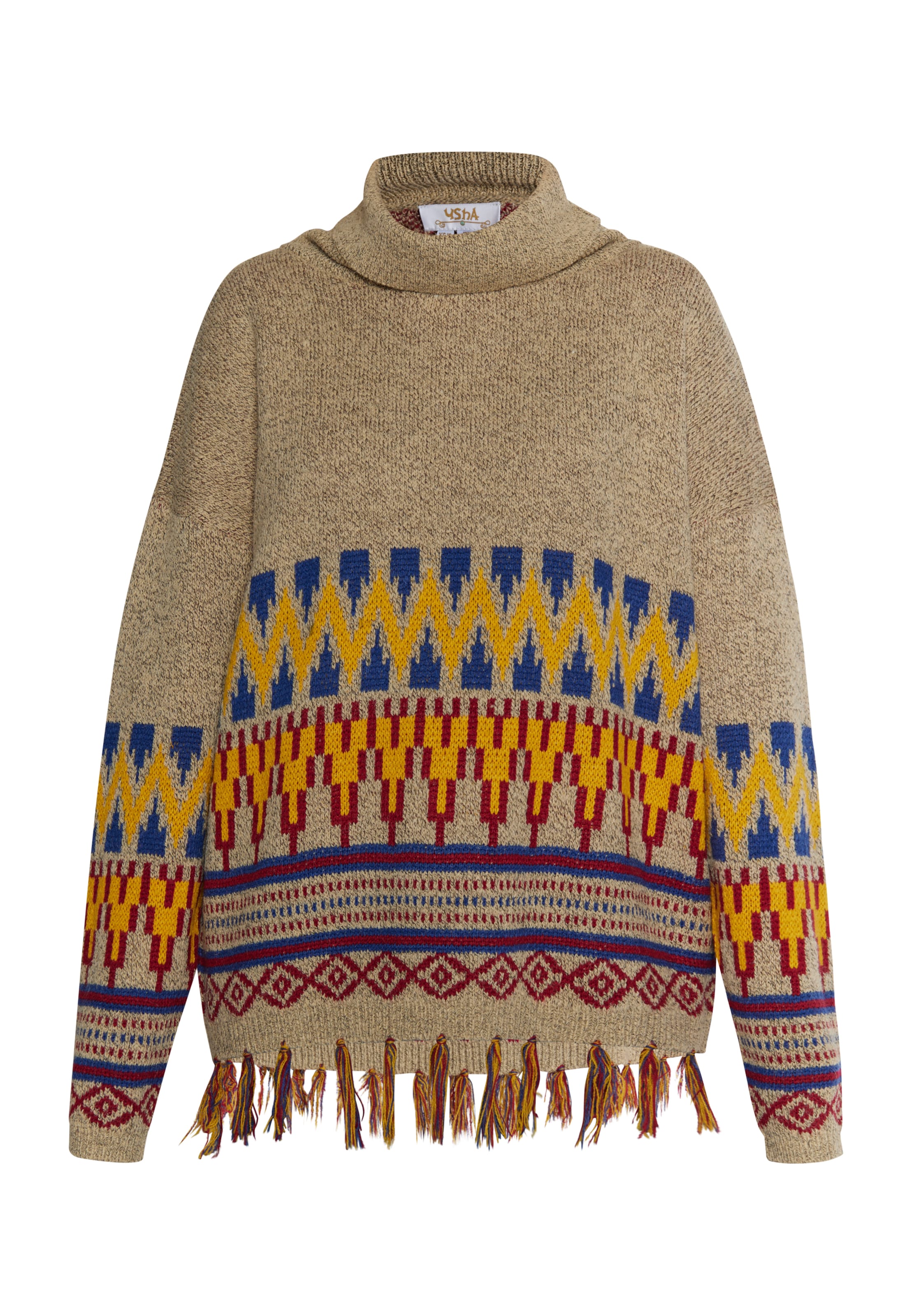 usha FESTIVAL Sweater in Beige: front