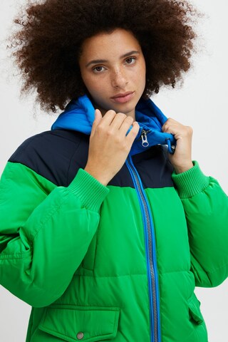 Manteau d’hiver 'BUNALA' ICHI en bleu