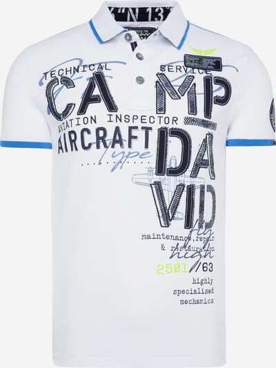 CAMP DAVID Shirt in nachtblau / himmelblau / weiß, Produktansicht