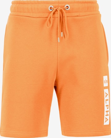 ALPHA INDUSTRIES Regular Hose in Orange: predná strana