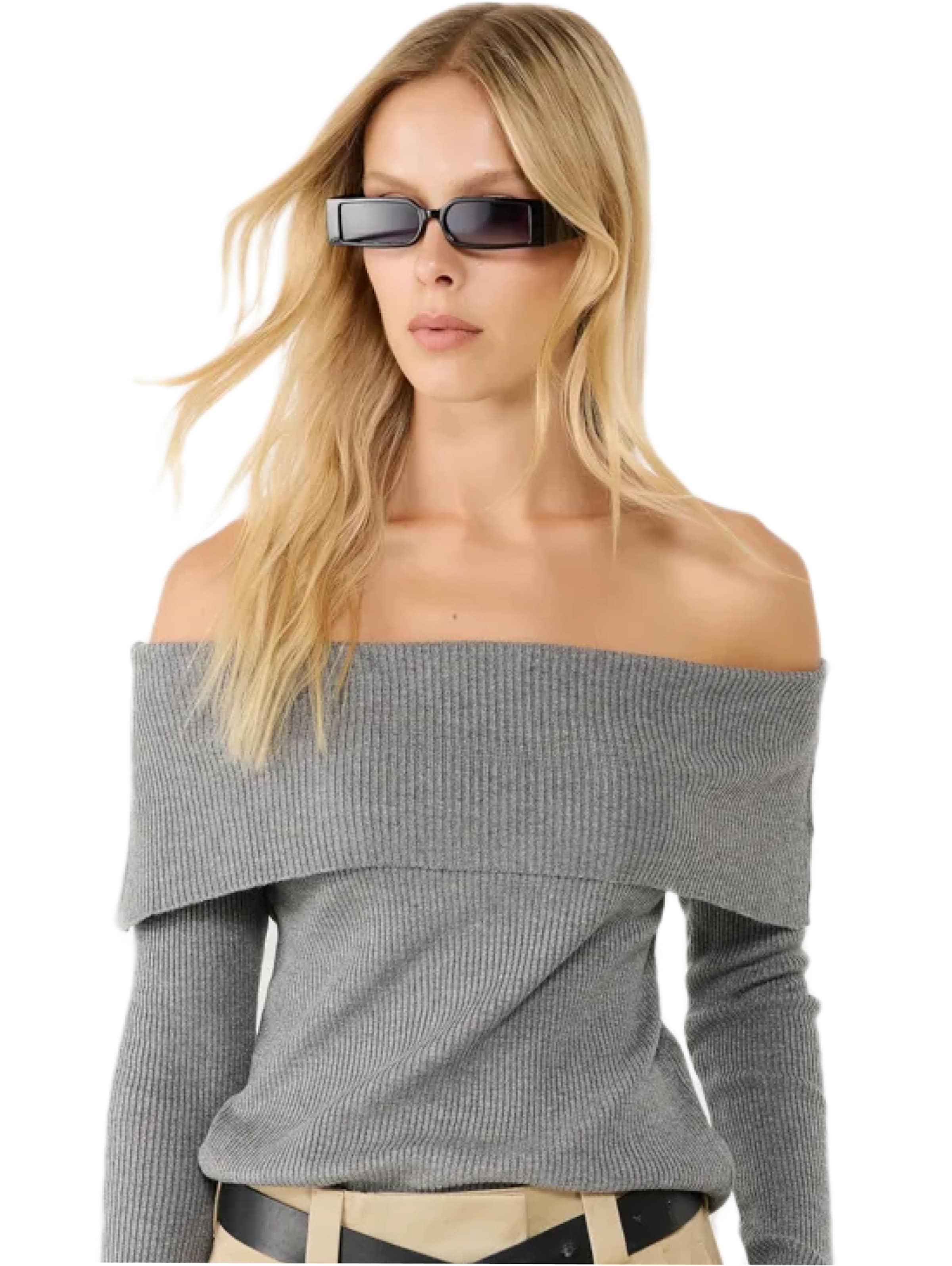 No Matter What Sweater '1983' in Grey