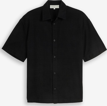 TOM TAILOR DENIM Comfort fit Overhemd in Zwart: voorkant