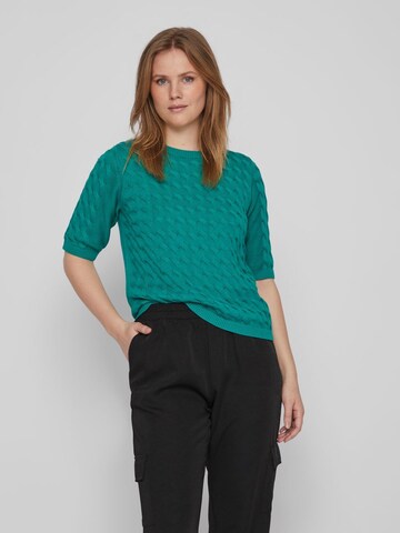 VILA Sweater in Green: front