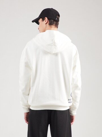 Carlo Colucci Zip-Up Hoodie in White