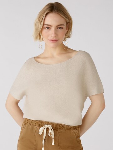 Pull-over OUI en beige : devant