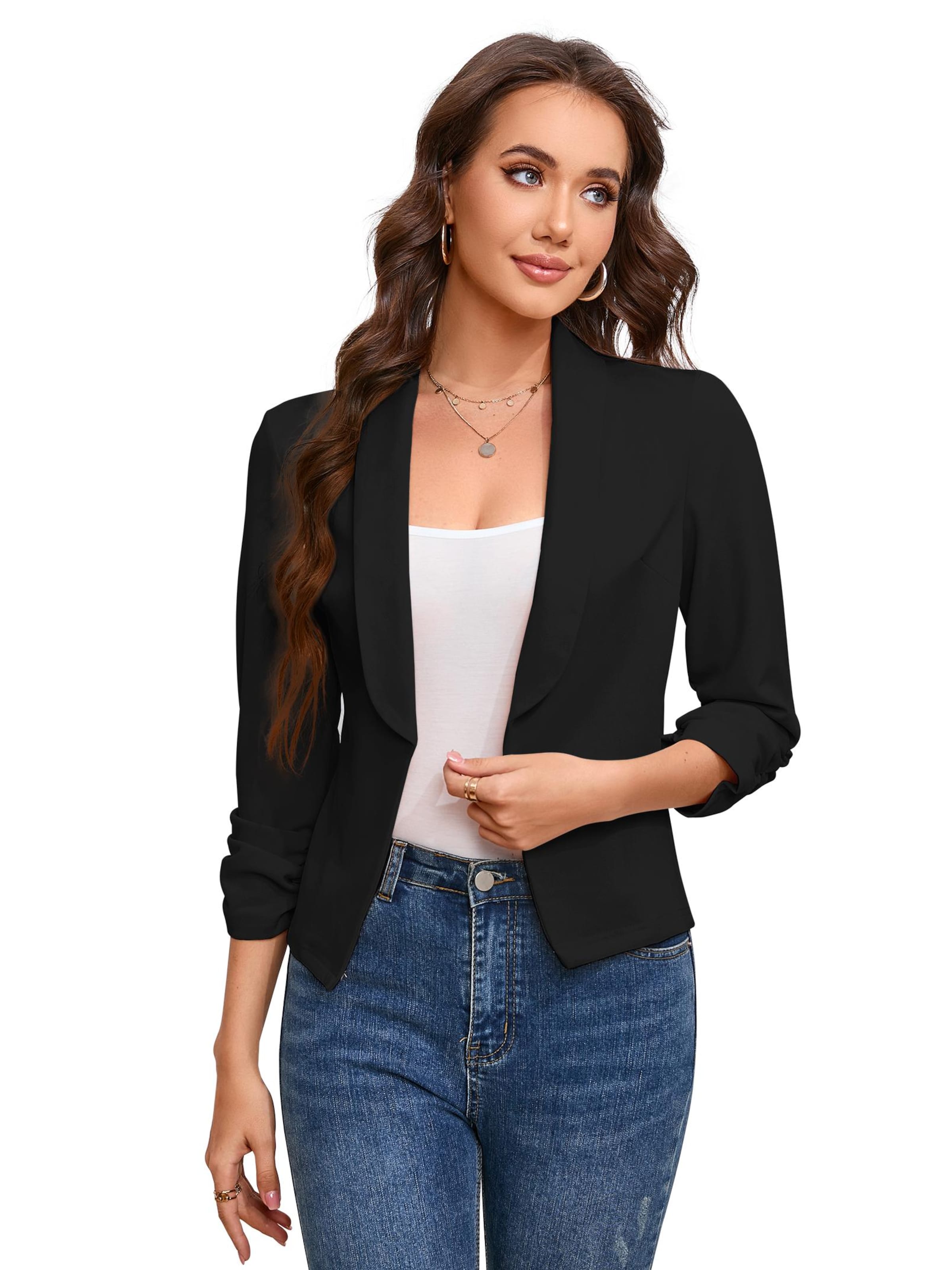 Yesfashion Blazer‌‌‌‌‌‌ in Schwarz: Vorderseite