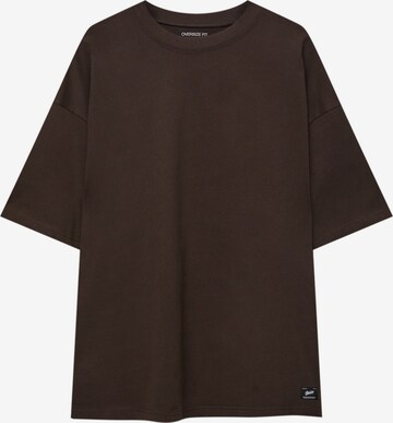 Pull&Bear Shirt in Brown: front