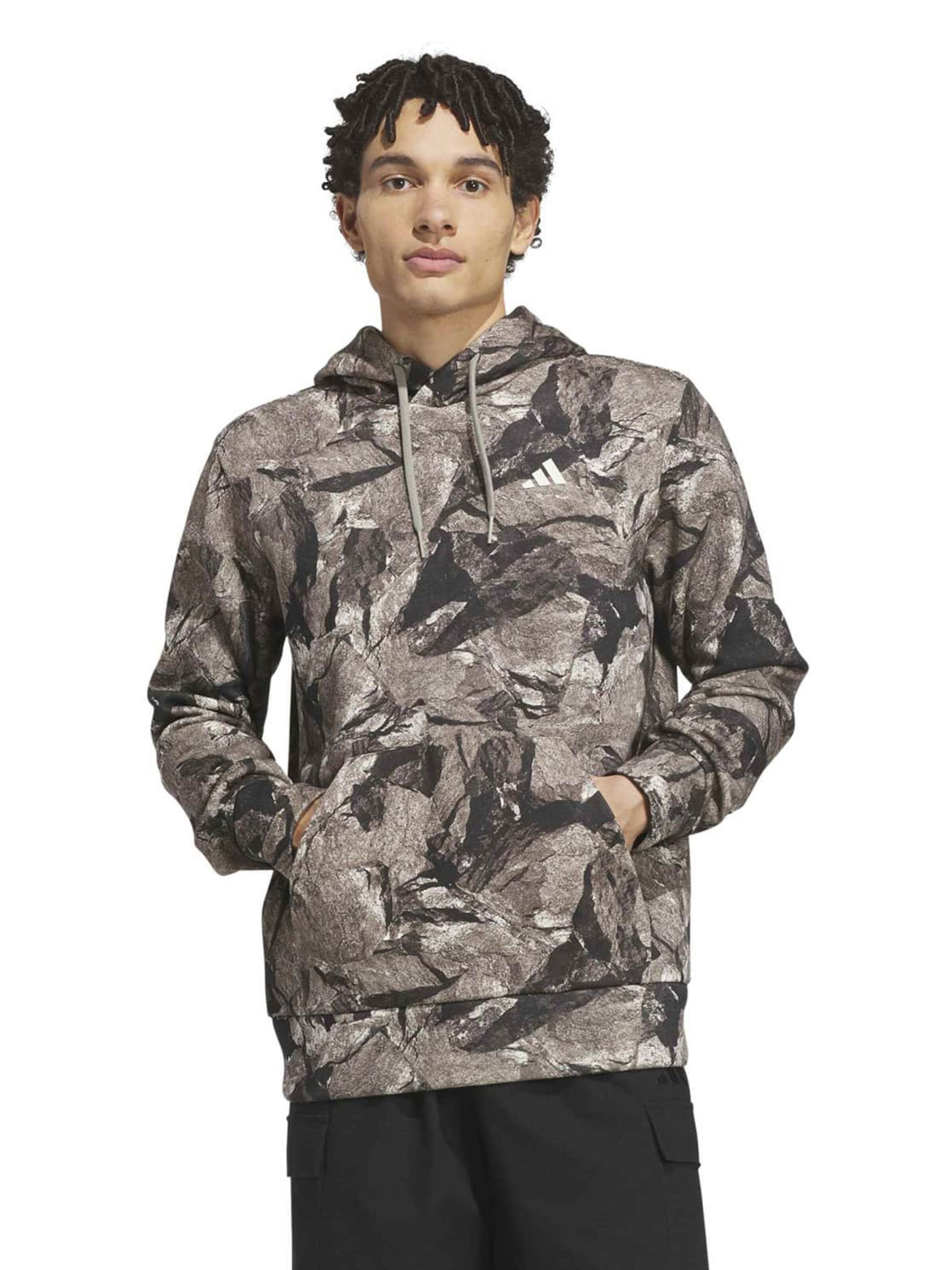 ADIDAS SPORTSWEAR Αθλητική μπλούζα φούτερ σε μπεζ: μπροστά