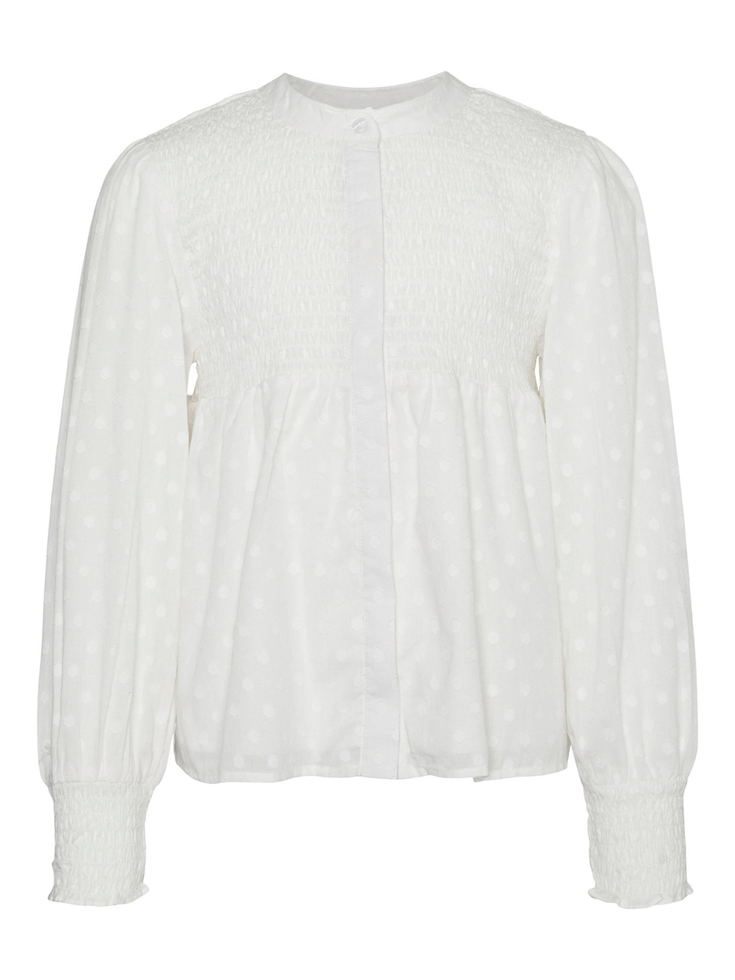 Vero Moda Girl Bluse 'DOTTY' i hvid, Produktvisning