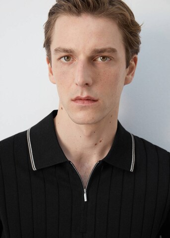 MANGO MAN Poloshirt 'Baluard in Schwarz