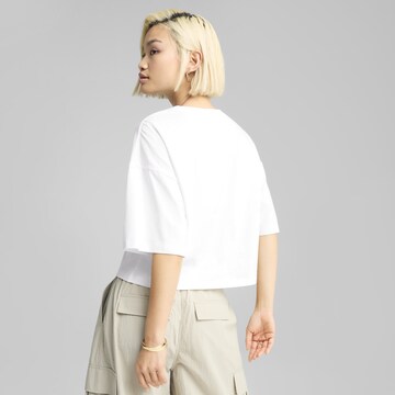 PUMA T-Shirt 'Leo Luxe' in Weiß