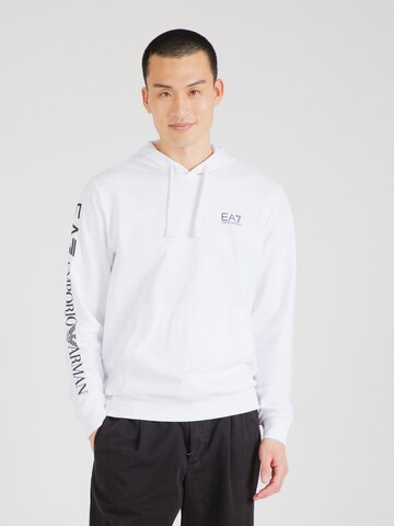 EA7 Emporio ArmaniSweater majica - bijela boja: prednji dio