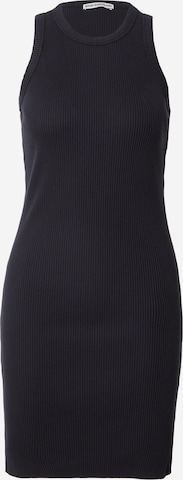 DRYKORNPletena haljina 'MAZKY' - crna boja: prednji dio
