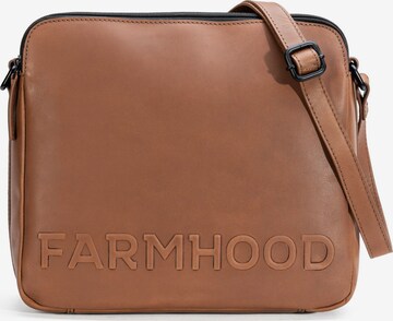 Farmhood Crossbody Bag in Brown: front