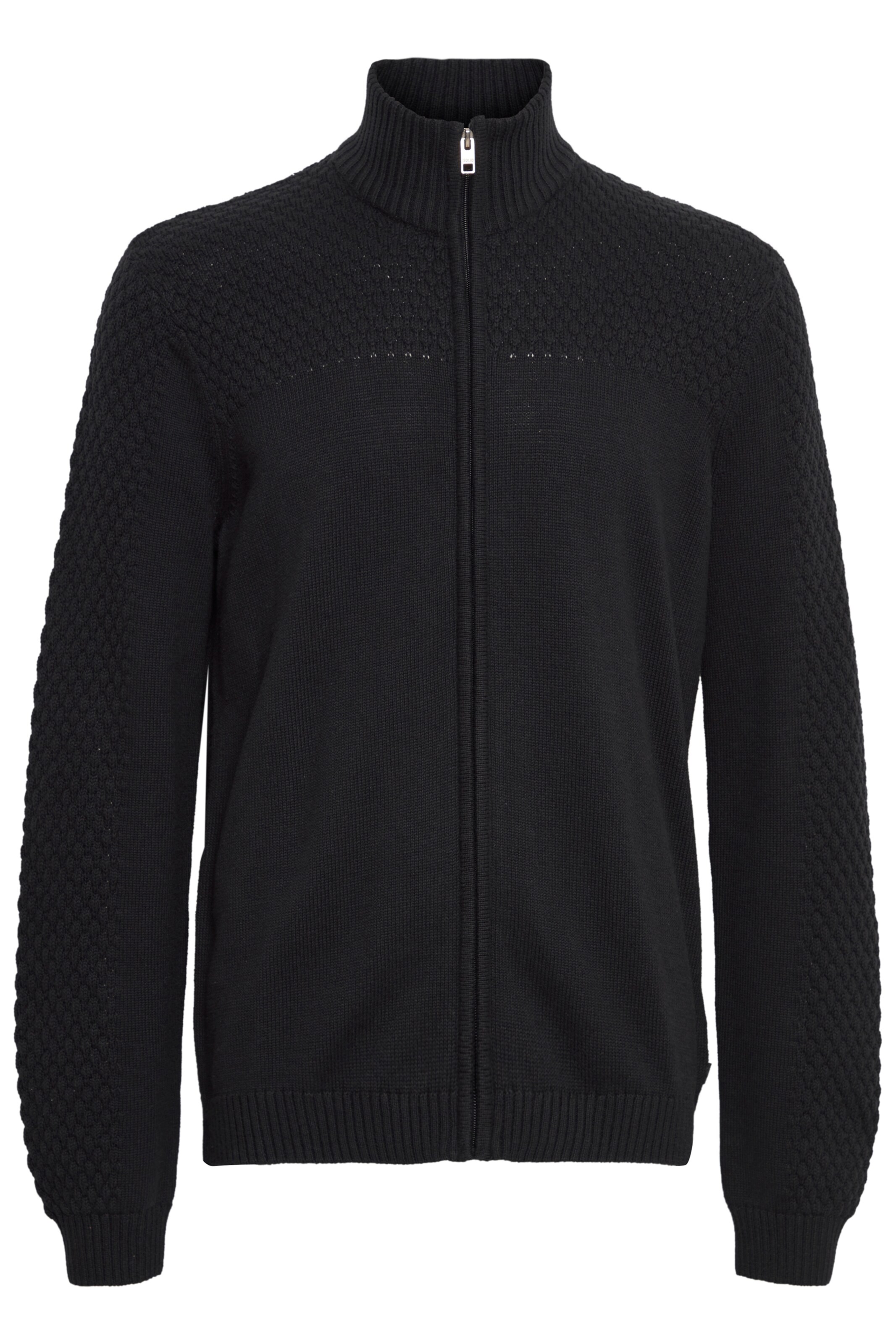 !Solid Pullover 'Clive' in Schwarz: Vorderseite