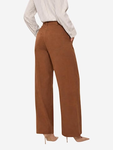 Regular Pantalon 'Pantaloni Cotone Dritti PE26085' I AM en marron