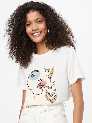 VILA Shirt 'VIVulkan' in Weiß: Vorderseite