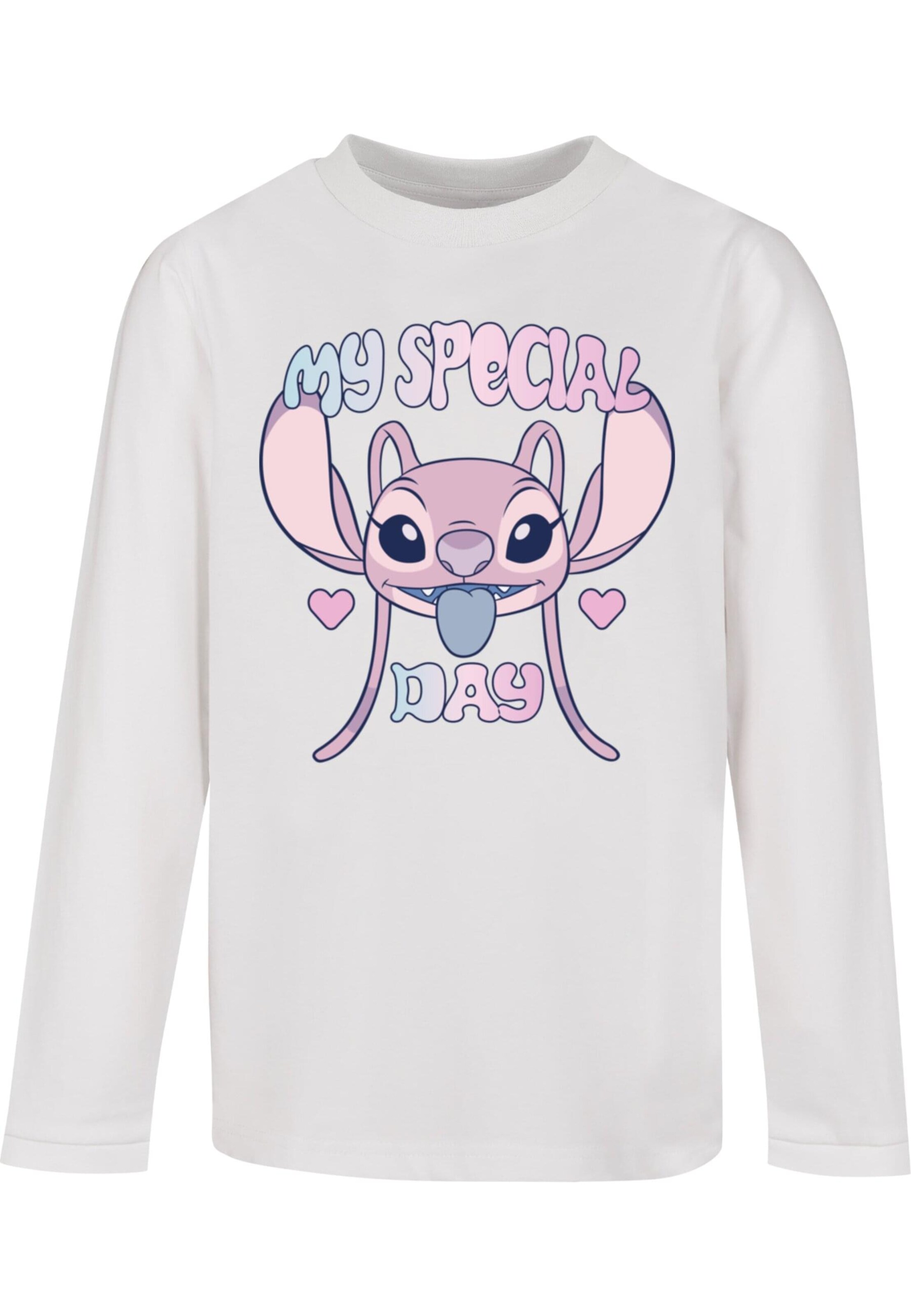 T-Shirt 'Lilo And Stitch - Special Day' ABSOLUTE CULT en blanc : devant