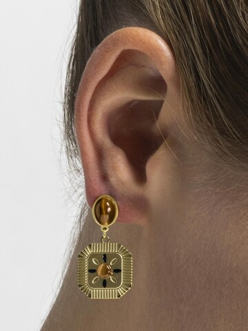 Luxenter Ohrringe 'Waridi' in Braun