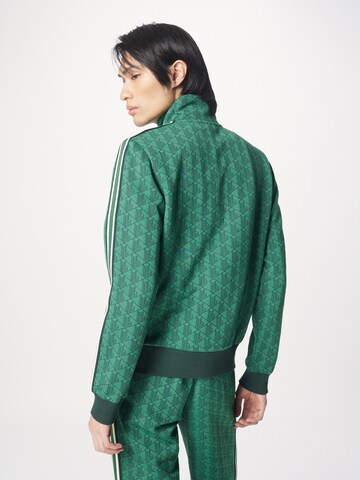 LACOSTE - Sudadera con cremallera en verde