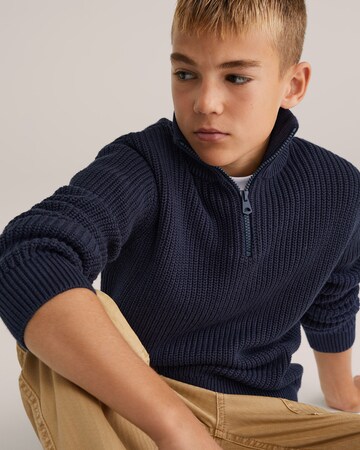 WE Fashion Пуловер в синьо