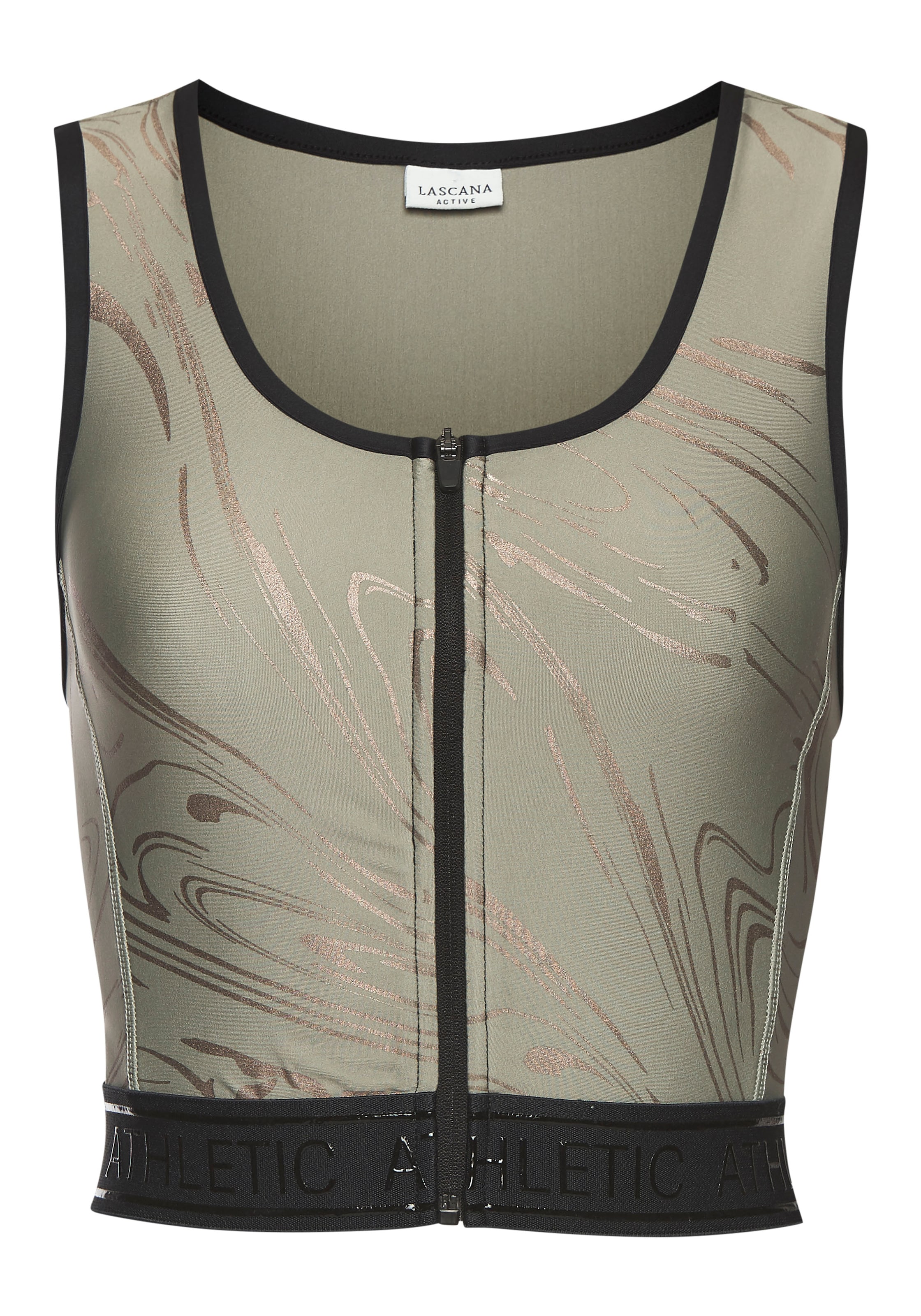 LASCANA ACTIVE Sport top - zöld: elől