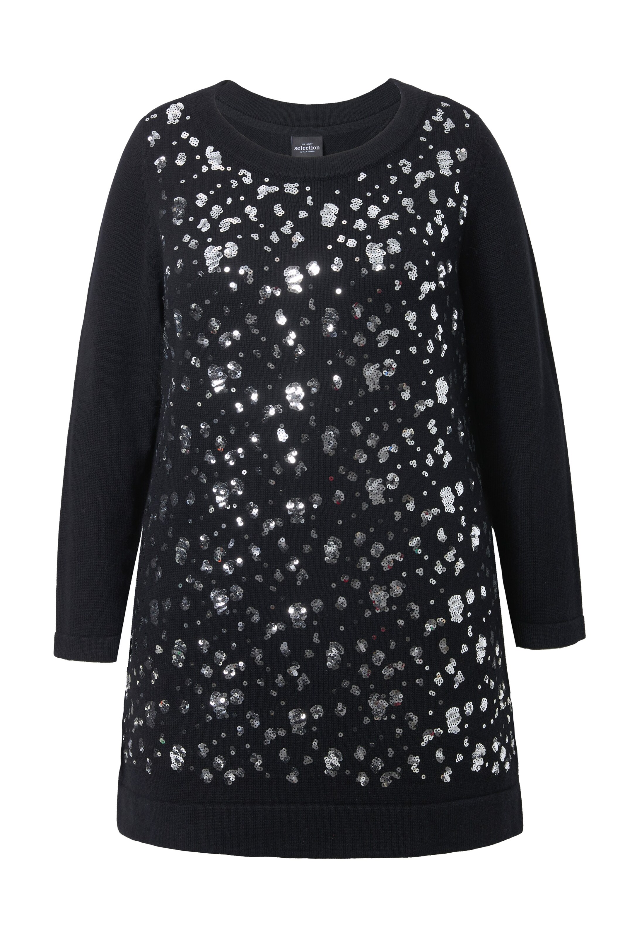 Ulla Popken Pullover in Schwarz: Vorderseite