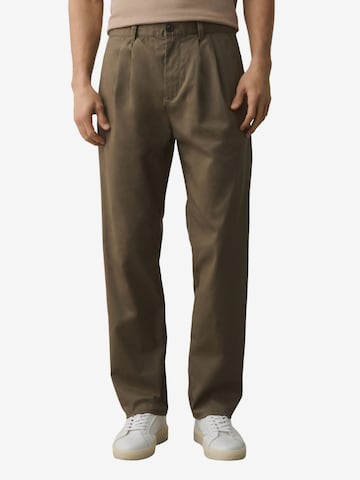 ruda Next Laisvas Klostuotos kelnės: priekis