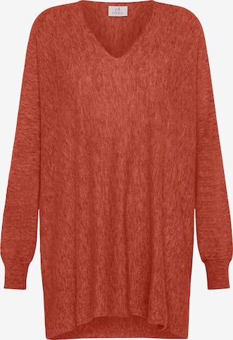 Pullover extra large di DEHA in arancione: frontale