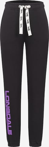 Effilé Pantalon LONSDALE en noir : devant