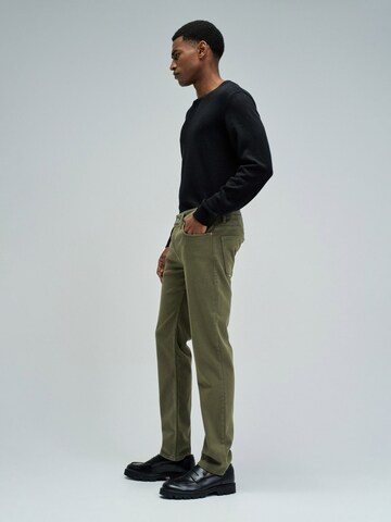 Regular Pantalon chino Salsa Jeans en vert