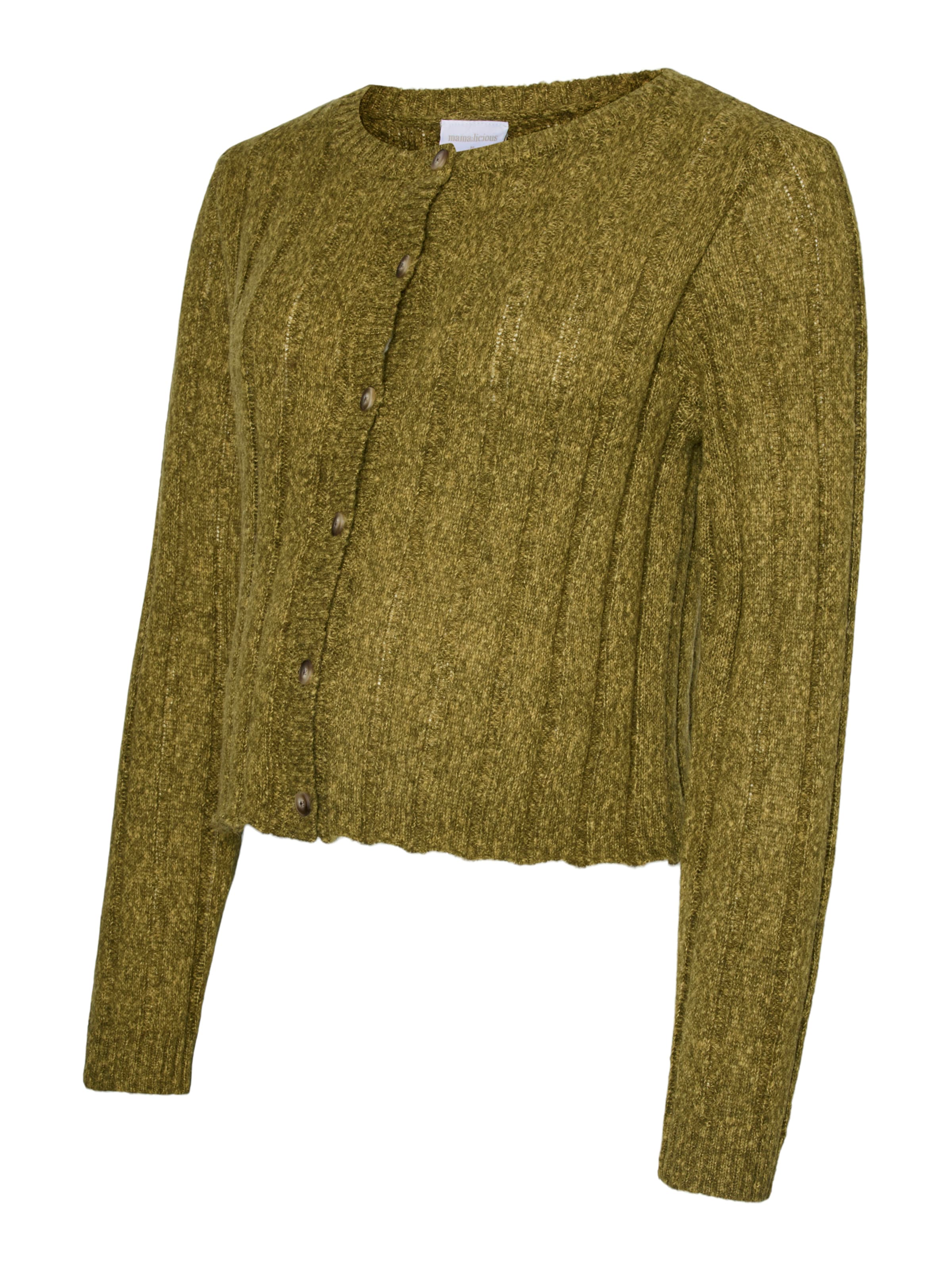 žalia MAMALICIOUS Kardiganas 'MLUlrikka Lia': priekis