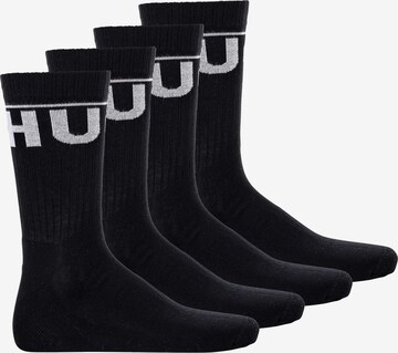 Chaussettes de sport HUGO en noir : devant