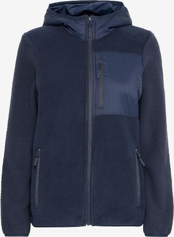 North Bend Fleece jacket 'Mattea' in Blue: front