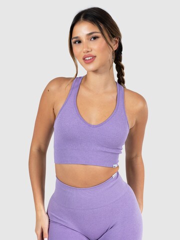 Smilodox Bralette Sports bra 'Amaze Pro' in Purple: front
