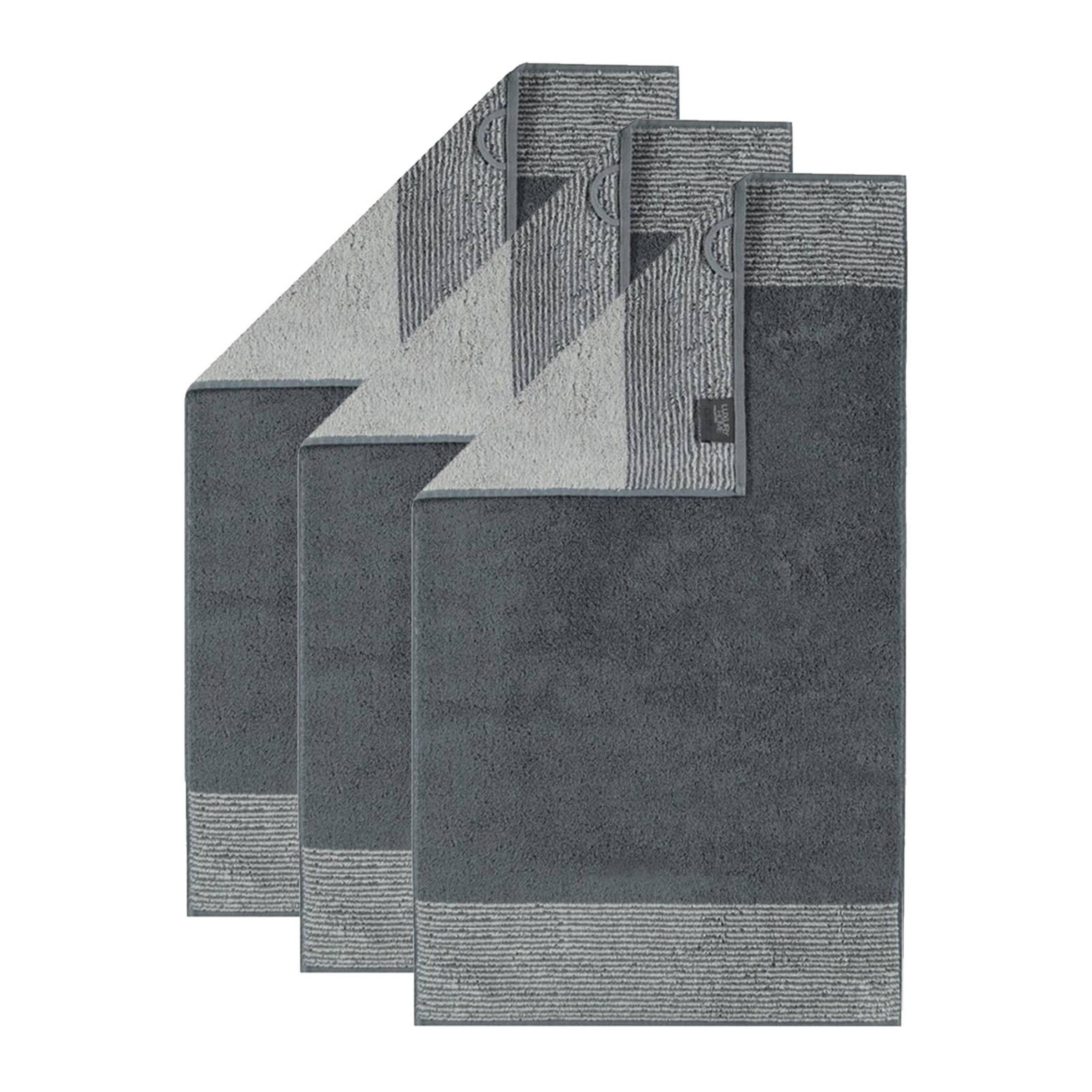 Cawö Handtuch in Grau: Vorderseite