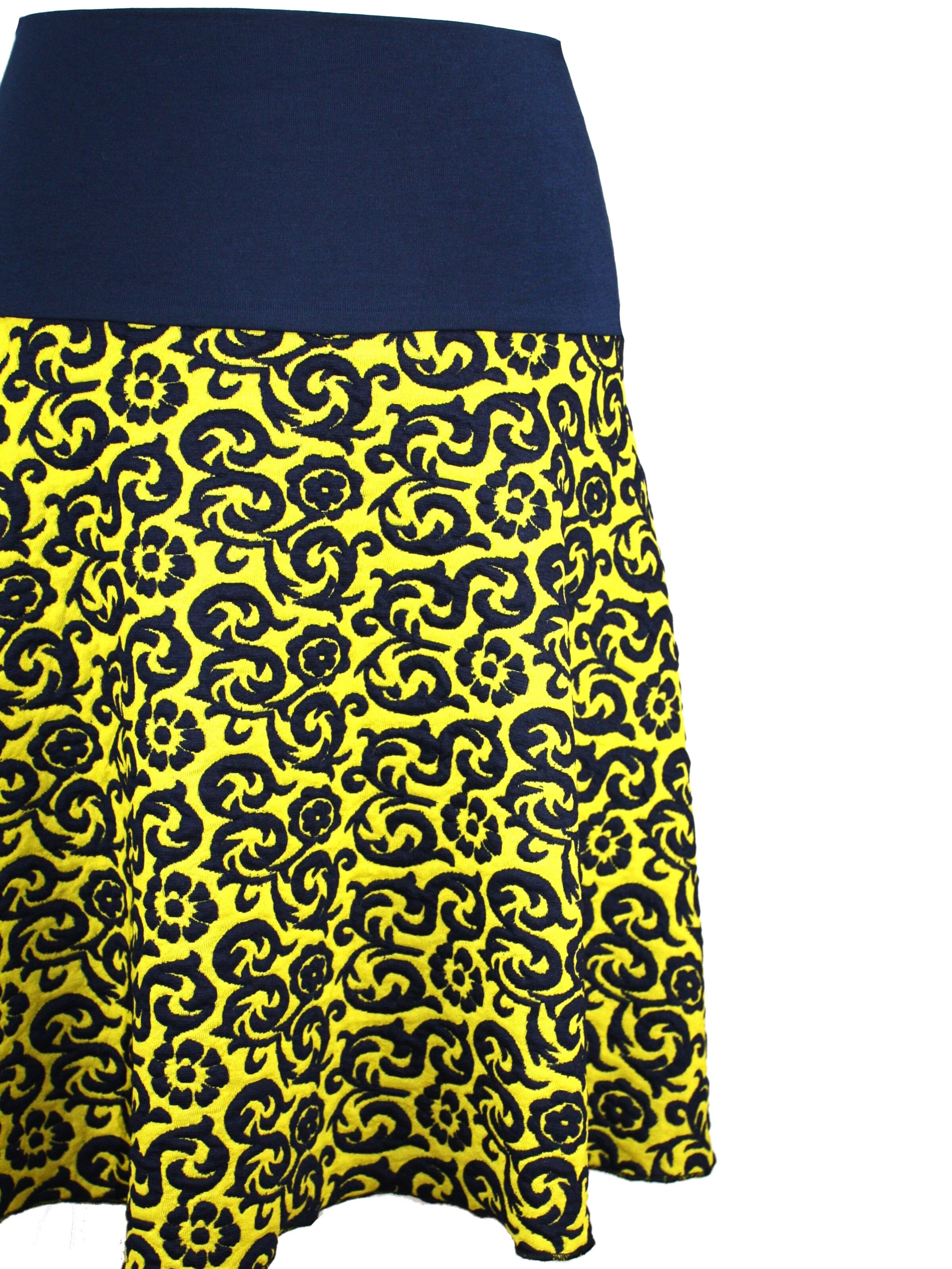 dunkle design Skirt 'Scuba' in Yellow