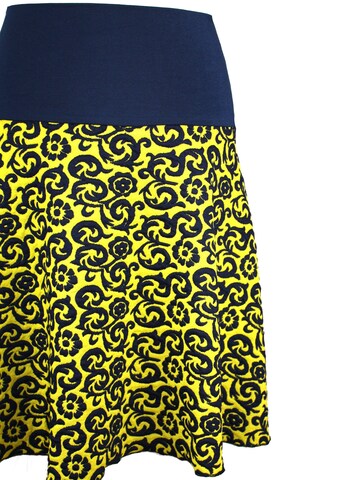 dunkle design Skirt 'Scuba' in Yellow