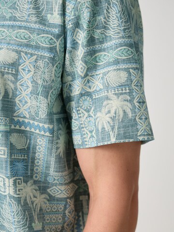 Next Regular fit Button Up Shirt in Blue