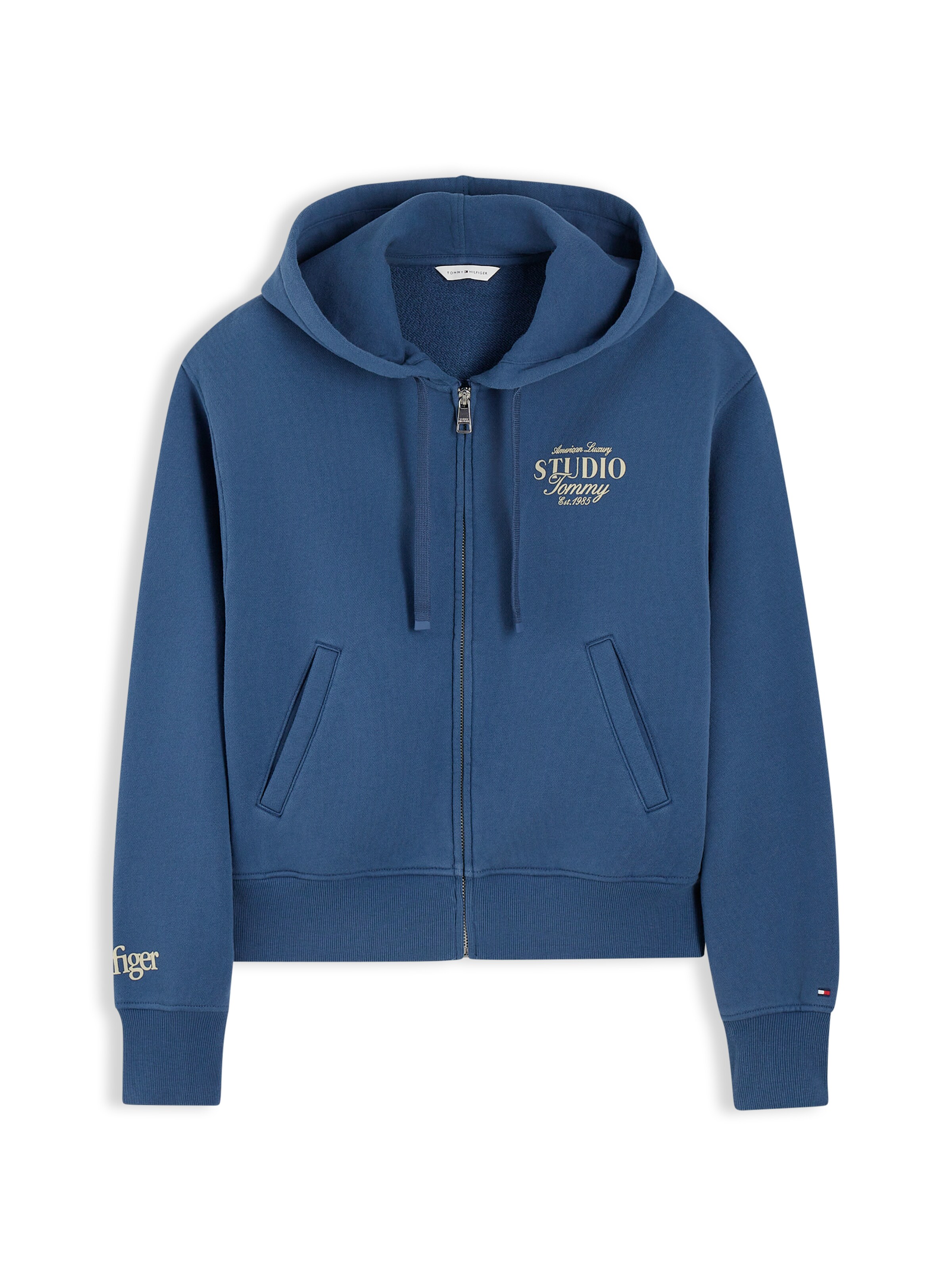 TOMMY HILFIGER Кофта на молнии 'STUDIO TOMMY' в Синий: спереди
