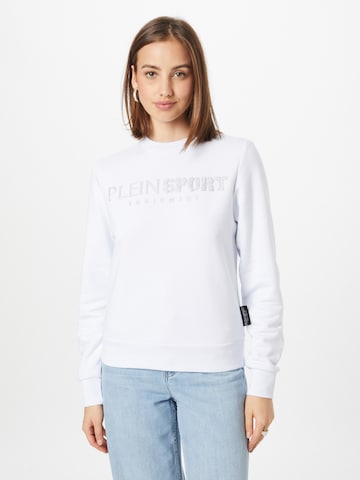 Plein Sport Sweatshirt in White: front