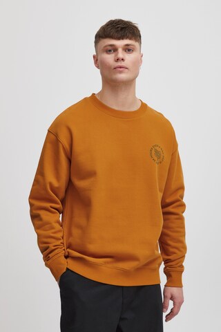 Sweat-shirt !Solid en marron : devant