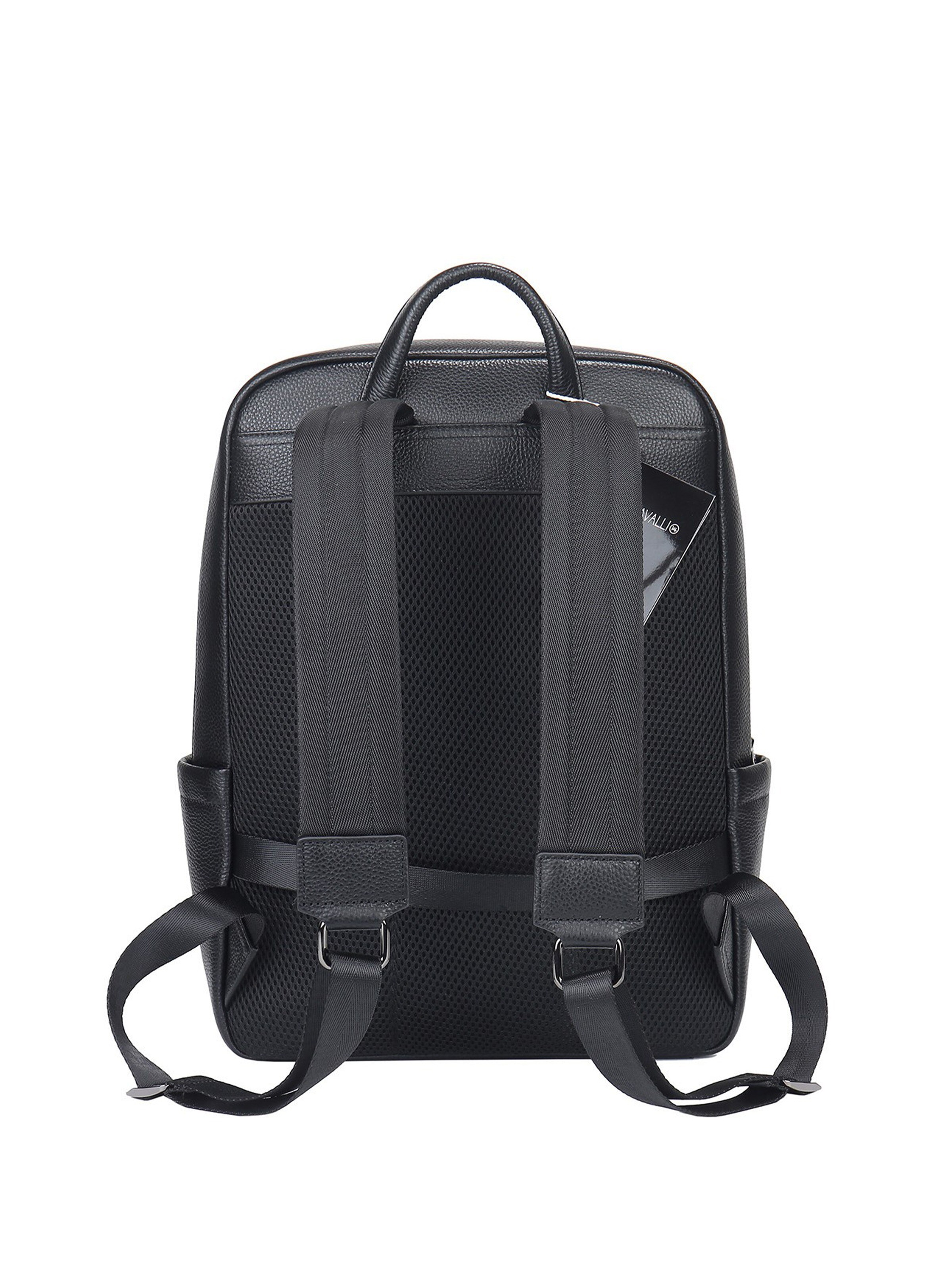 Zaino 'Zaino B Cavalli Vera Pelle - Chiusura Zip Tasche Multiple 42x30x13cm' di B. Cavalli in nero