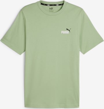 PUMA Performance Shirt 'Essentials+' in Green: front