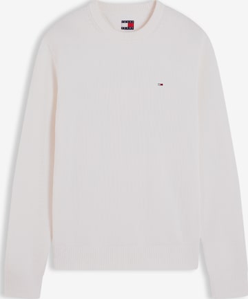 Tommy Jeans Pullover 'ESS' in Weiß: Vorderseite