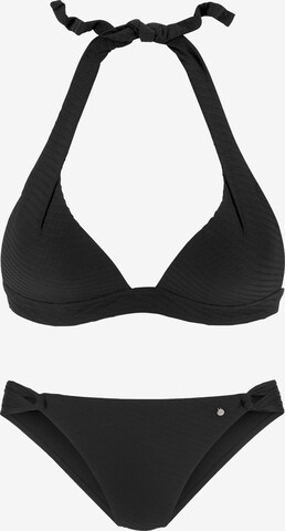 Bikini s.Oliver en noir : devant