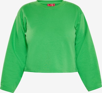 swirly - Sweatshirt em verde: frente