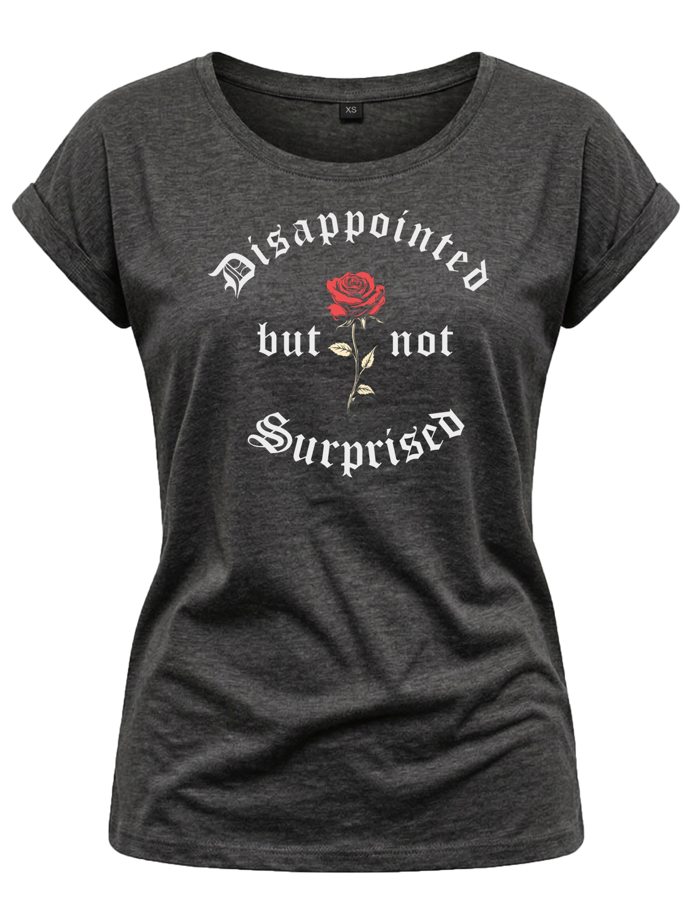 MAKAYA Shirt 'NotSurprisedRose' in Grey