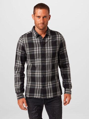 tigha - Ajuste regular Camisa 'Loan' en gris: frente